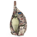 KAVU Mini Slingback Bag in wonderland, front view unzipped