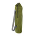 LL Bean Kid's Base Camp Chair shown in the Leaf Green color option, folded up in bag view.