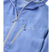 L.L. Bean W's No Fly Zone Jacket, Arctic Blue, front view of pocket 