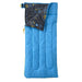 LL Bean Kid's Cotton-Blend Camp Sleeping Bag, 40° shown in the Bold Aqua/Stary Night print color option.