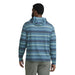 LL Bean Men's Everyday SunSmart® Tee shown in the Iron Blue Stripe color style. Front view on Model. 
