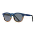 Blue Planet Origins Series Round Polarized Sunglasses in ebony, walnut & white oak, side angle