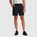 Outdoor Research Men's Astro Shorts - 7" Inseam, shown in the Black color option at Bearcub Outfitters. Front view on model.