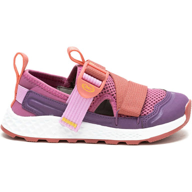 Chaco Kid's Drifter Sandal in drifter & purple rose, side view