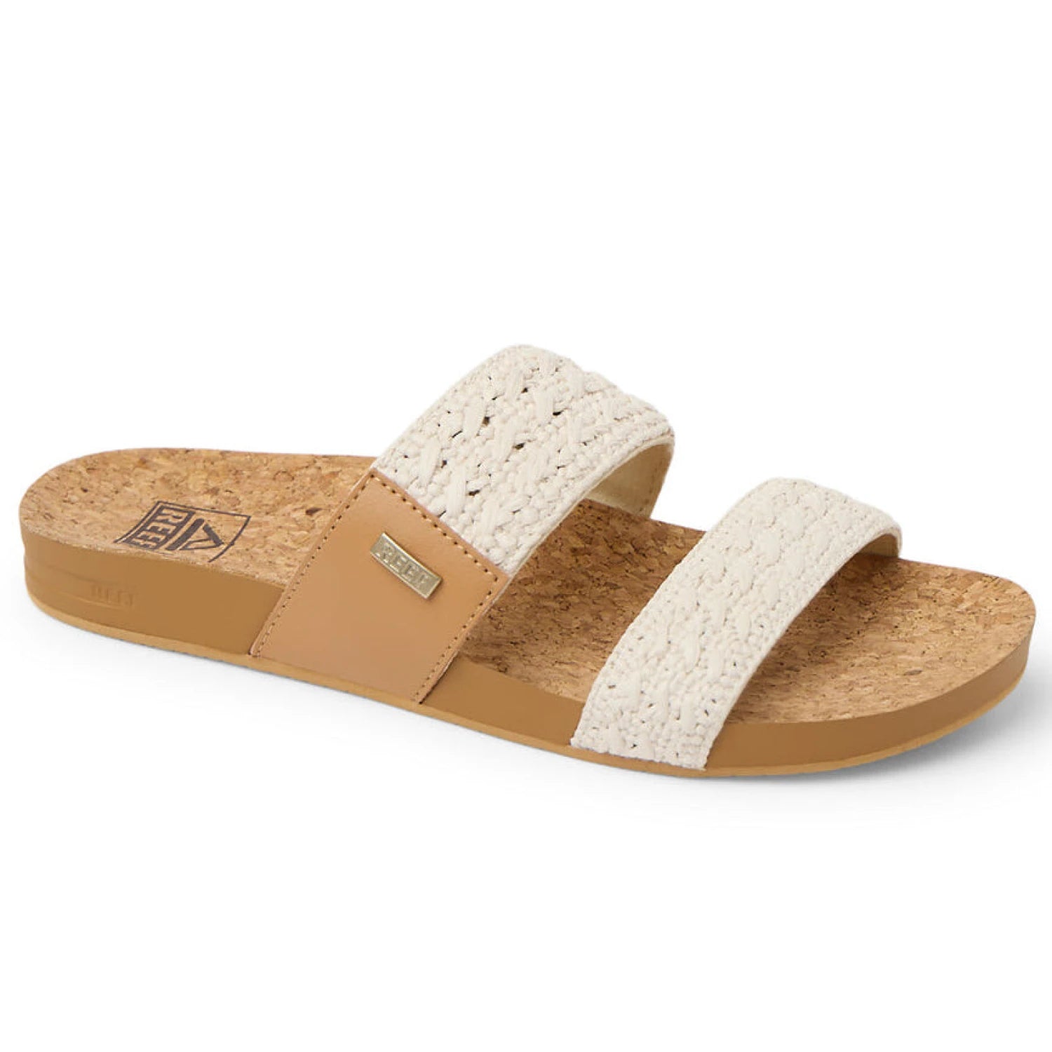 Reef Women's Cushion Vista Sandal in vintage textile, front view