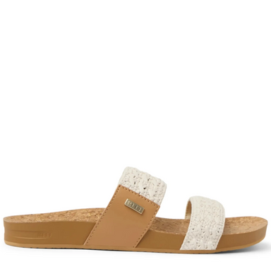 Reef Women's Cushion Vista Sandal in vintage textile, side view