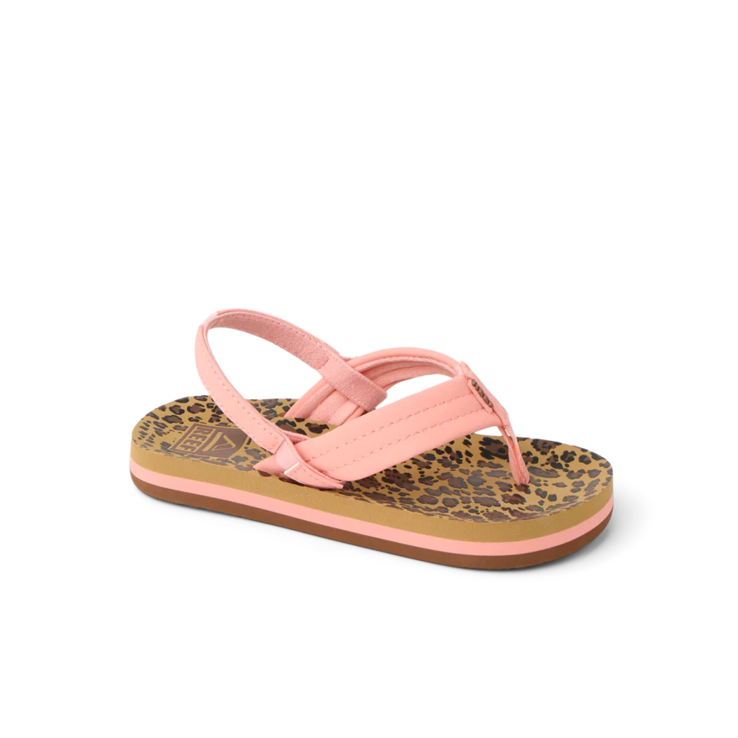 Reef Toddler's Little Ahi Sandal in leopard canyon sunset, side view