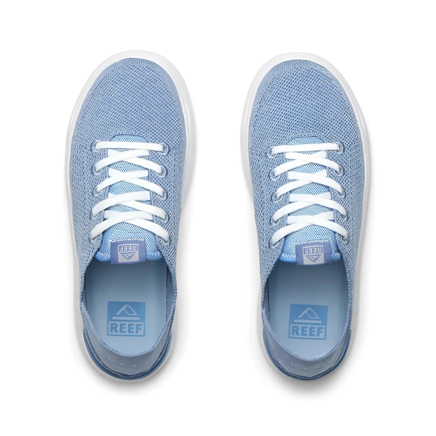 Reef Kid's Neptune Sneaker in blue, pair top view