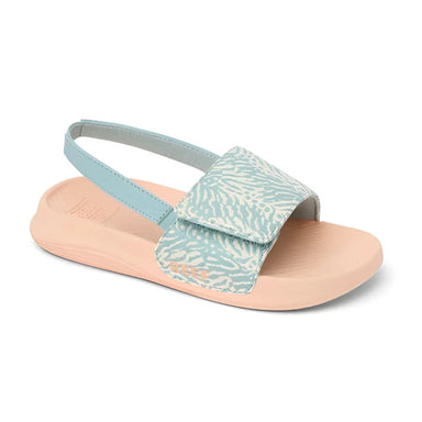 Reef Little Salty Slide in blue haze, front view