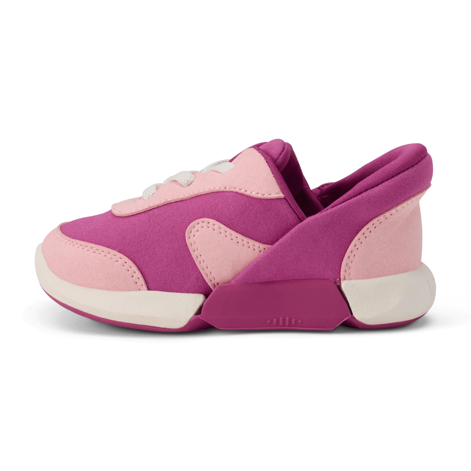 Kizik Toddler's Squeeze It in festival fuchsia, inside view