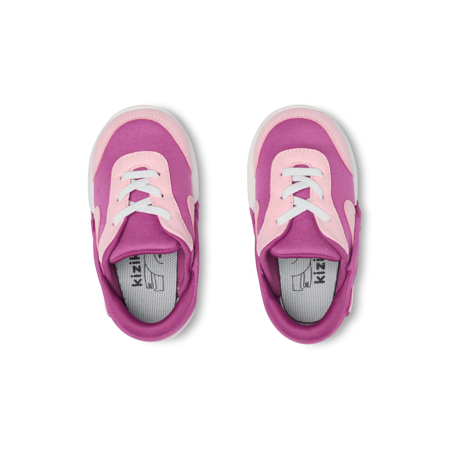Kizik Toddler's Squeeze It in festival fuchsia, top view