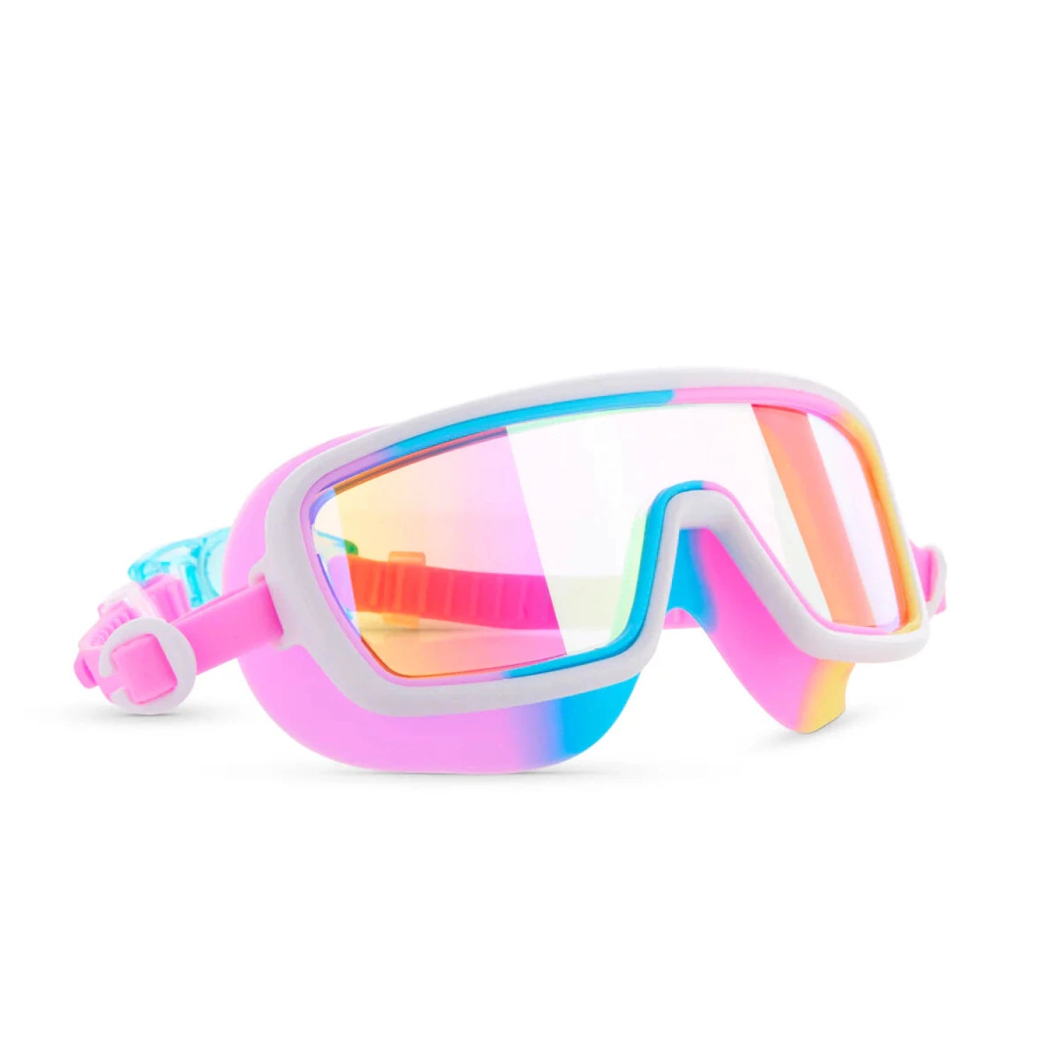 Bling2O Kid's Cyber Swim Goggles in robo rainbow, side view