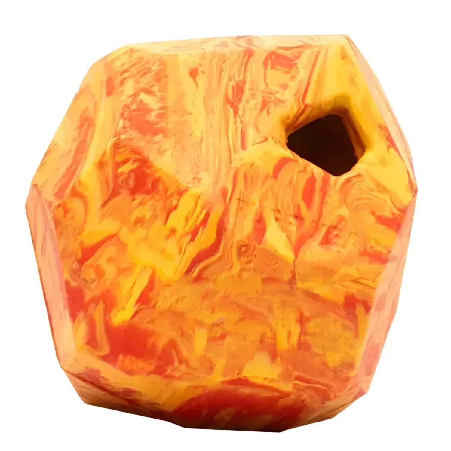 Ruffwear Gnawt-a-Rock™ Toy in salamander orange