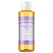 Dr. Bronner's Liquid Castile Soap in lavender, 3.4 oz size front bottle