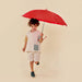 Original Duckhead Duckling Kids Umbrella in red, kid open view