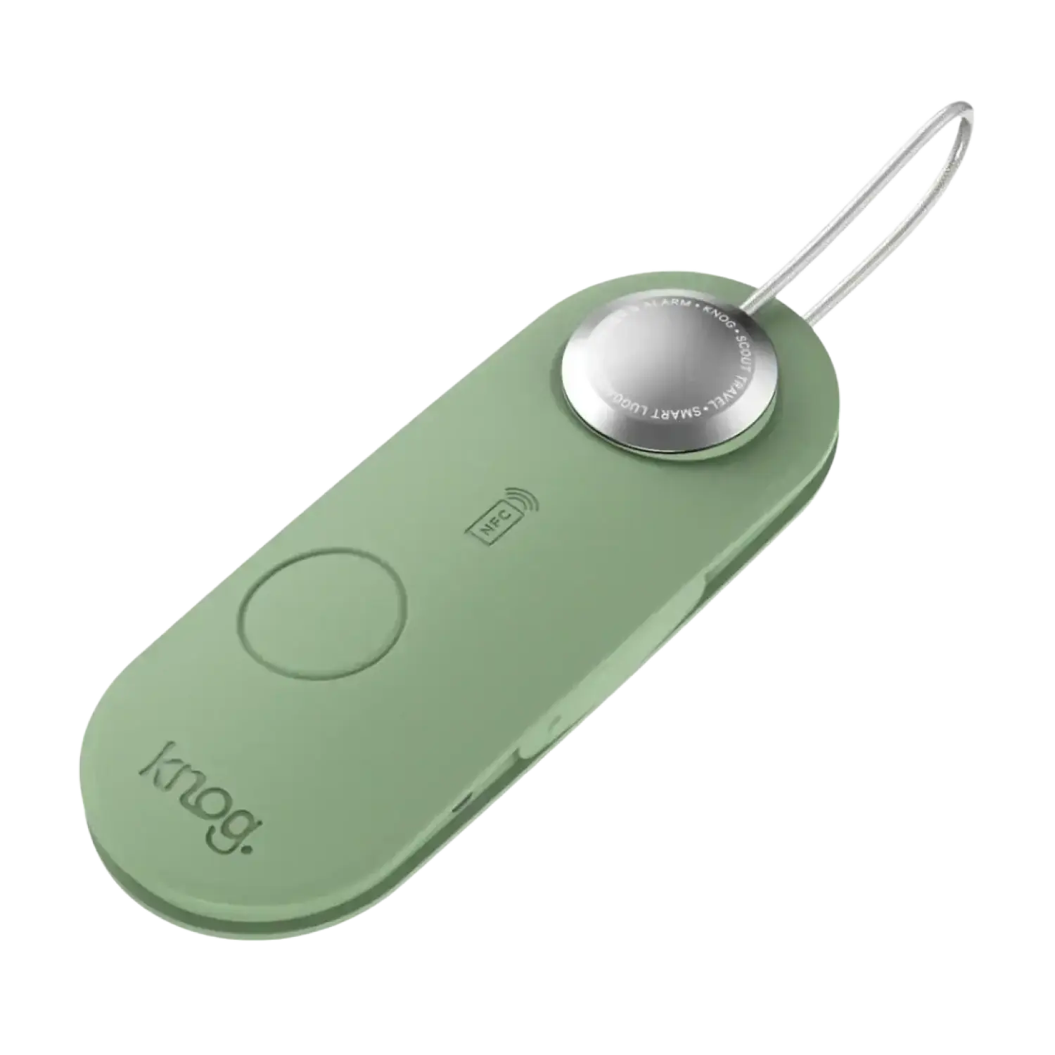 Eagle Creek Knog Scout Travel Smart Luggage Tag in Green, angle view