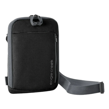 Eagle Creek Stash RFID Crossbody Bag in black, front view