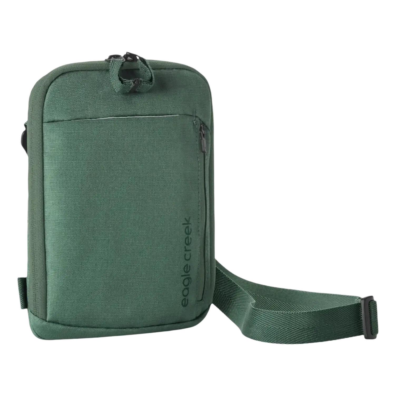 Eagle Creek Stash RFID Crossbody Bag in grass green, front view