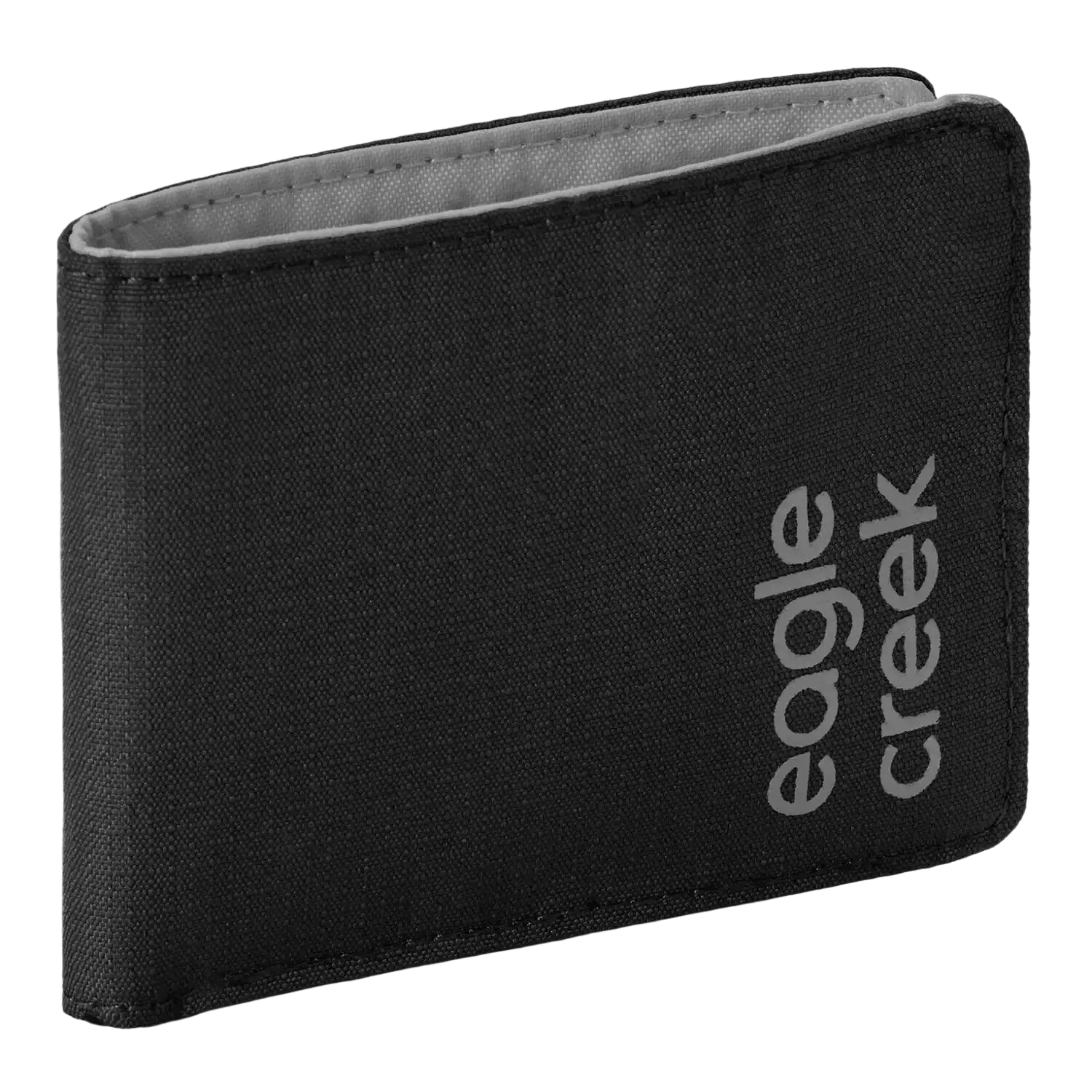 Eagle Creek Stash RFID Bifold Wallet in black, front view