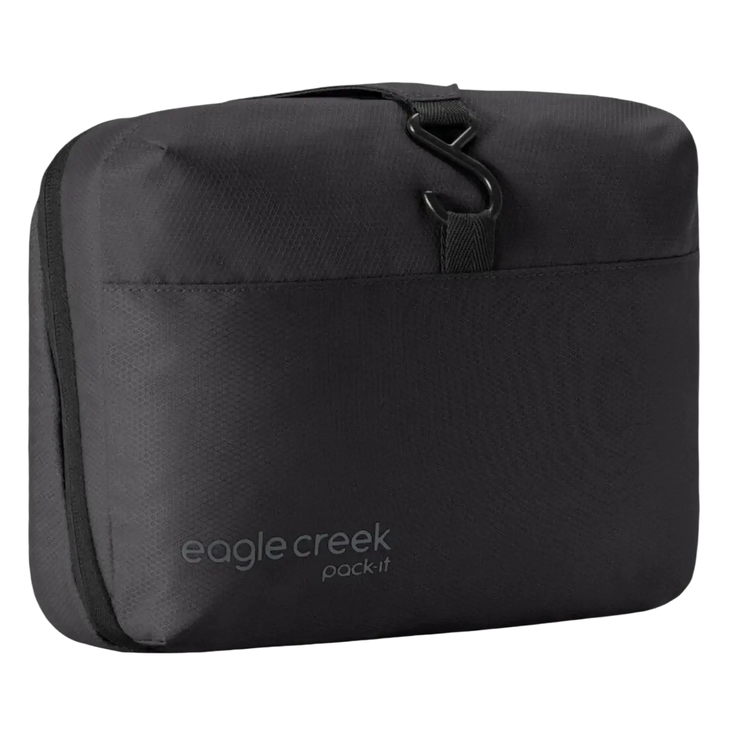 Eagle Creek Pack-It® Hanging Toiletry Bag in black, front view