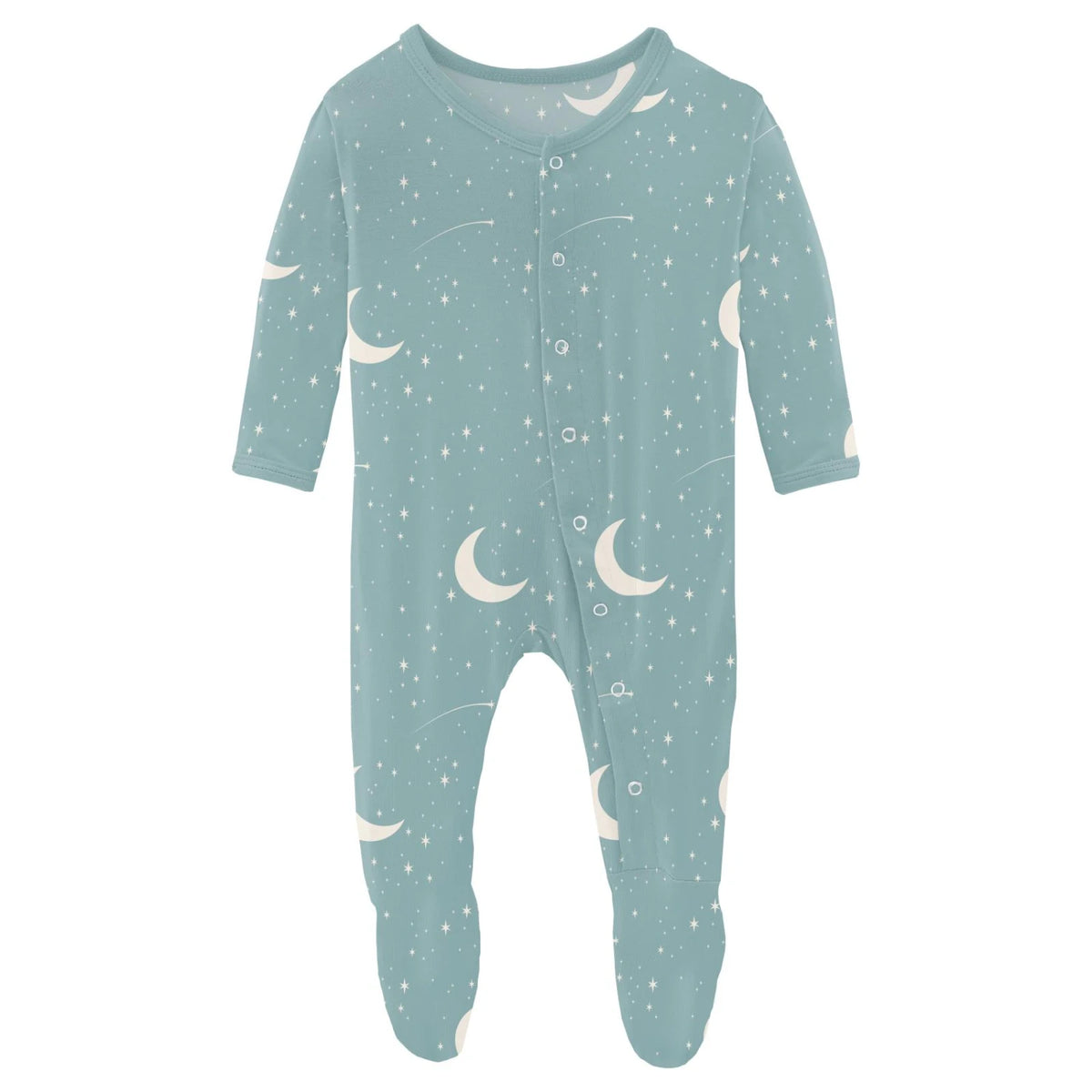 KICKEE PANTS SOLID FOOTIE WITH ZIPPER - NATURAL main image 0