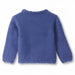 Hatley Baby Furry Sweater in kitty cat, flat back view