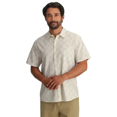 Free Fly Men's Harbor Short Sleeve Shirt, model front view