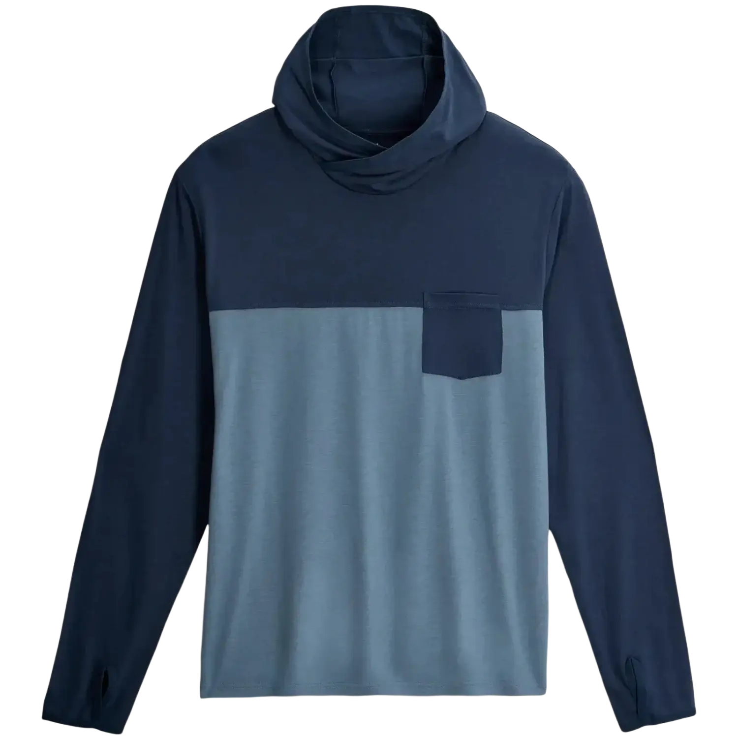 Free Fly Men's Bamboo Hybrid Hoodie, flat view