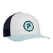 Free Fly Youth Brand Flag Trucker, bright white front view