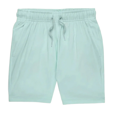 Free Fly Boy's Breeze Short in tropic sea, flat front view