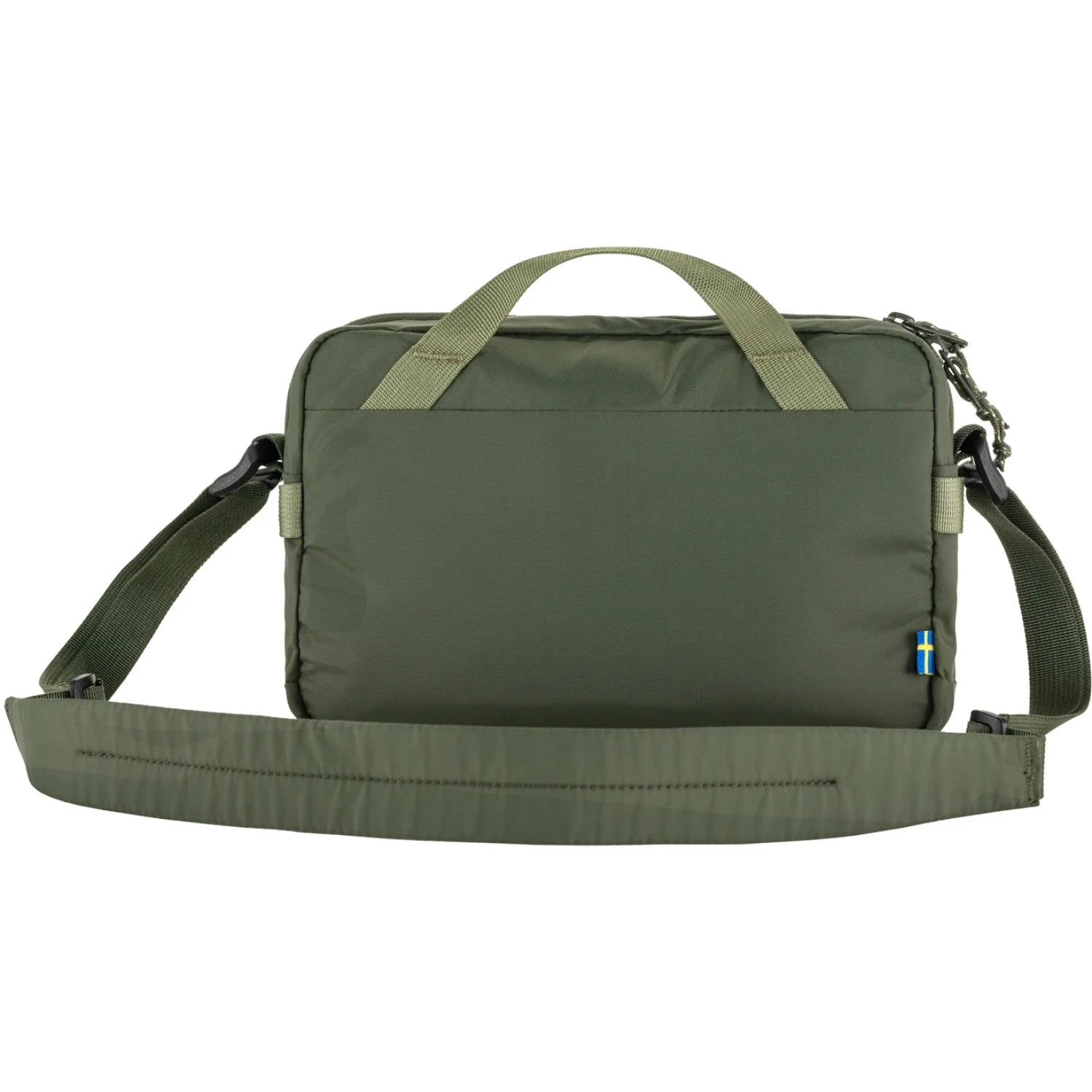 fjallraven high coast crossbody bag in mountain green back flat view