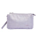 Haiku Stride Wristlet wallet clutch bag in stone grey, front