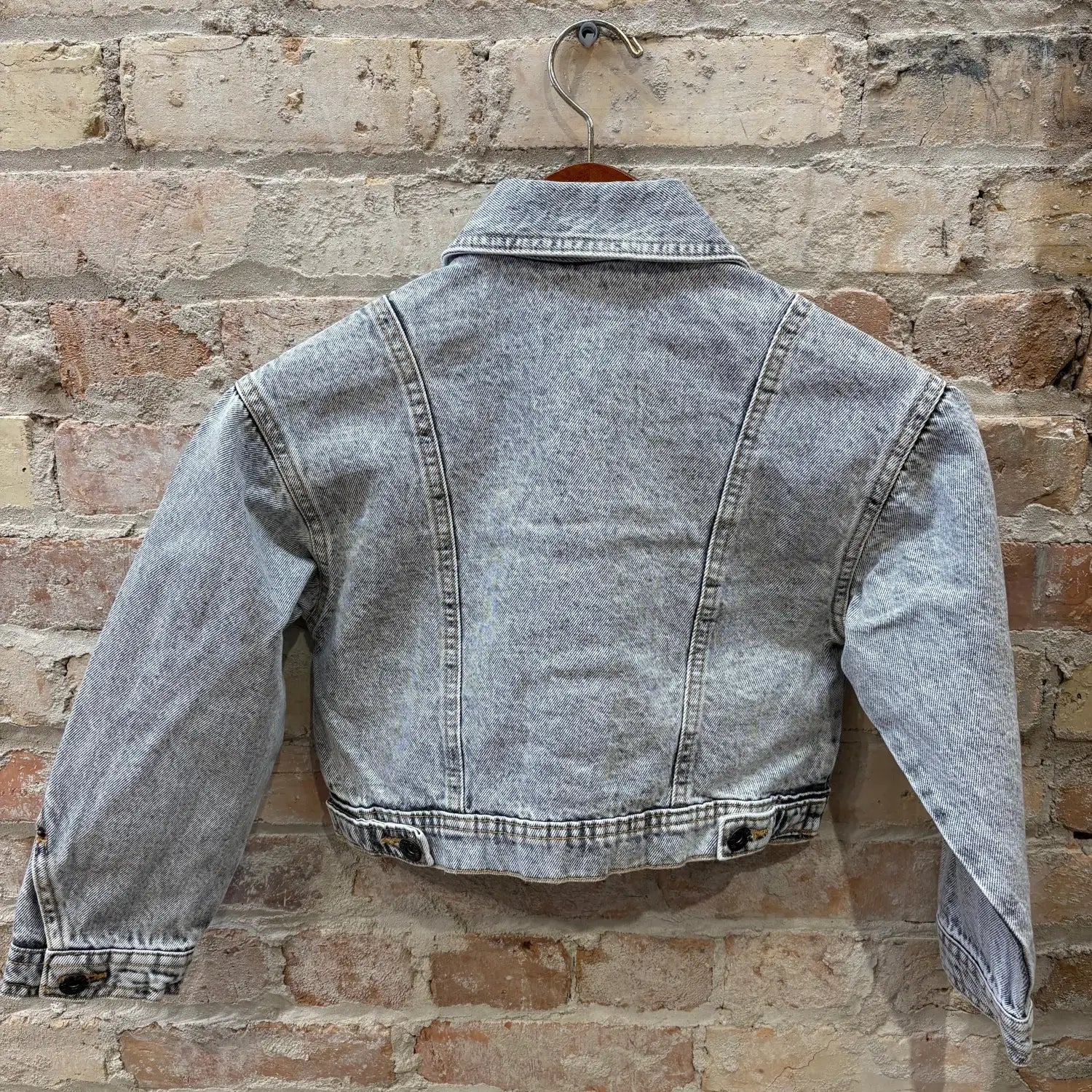 Mayoral Girl's Jean Jacket, grey was back view