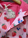 Hatley Kid's Snap Rain Coat, close up pink berries