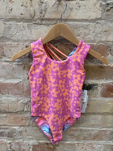 Feather 4 Arrow Girl's Reversible 1 Piece, front view