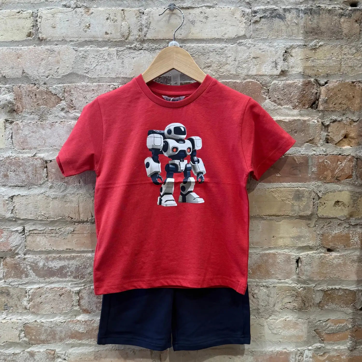 Mayoral Kid's Fleece Shorts, full outfit example