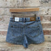 Mayoral Girl's Basic Denim Shorts, back view