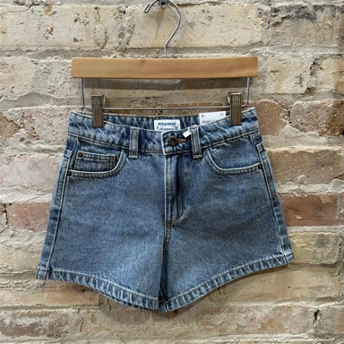 Mayoral Girl's Basic Denim Shorts, front view