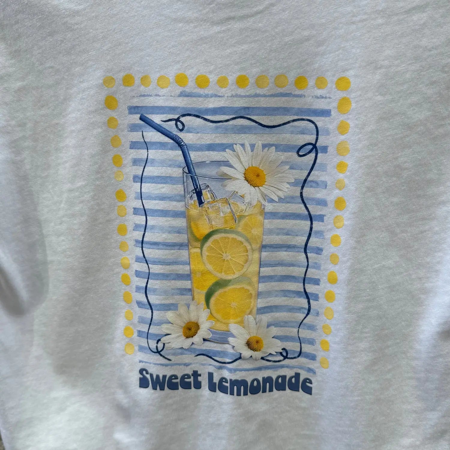 Mayoral Girl's SS Print T-Shirt, up close shot of print