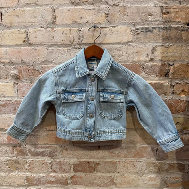 Mayoral Girl's Denim Jacket, front view