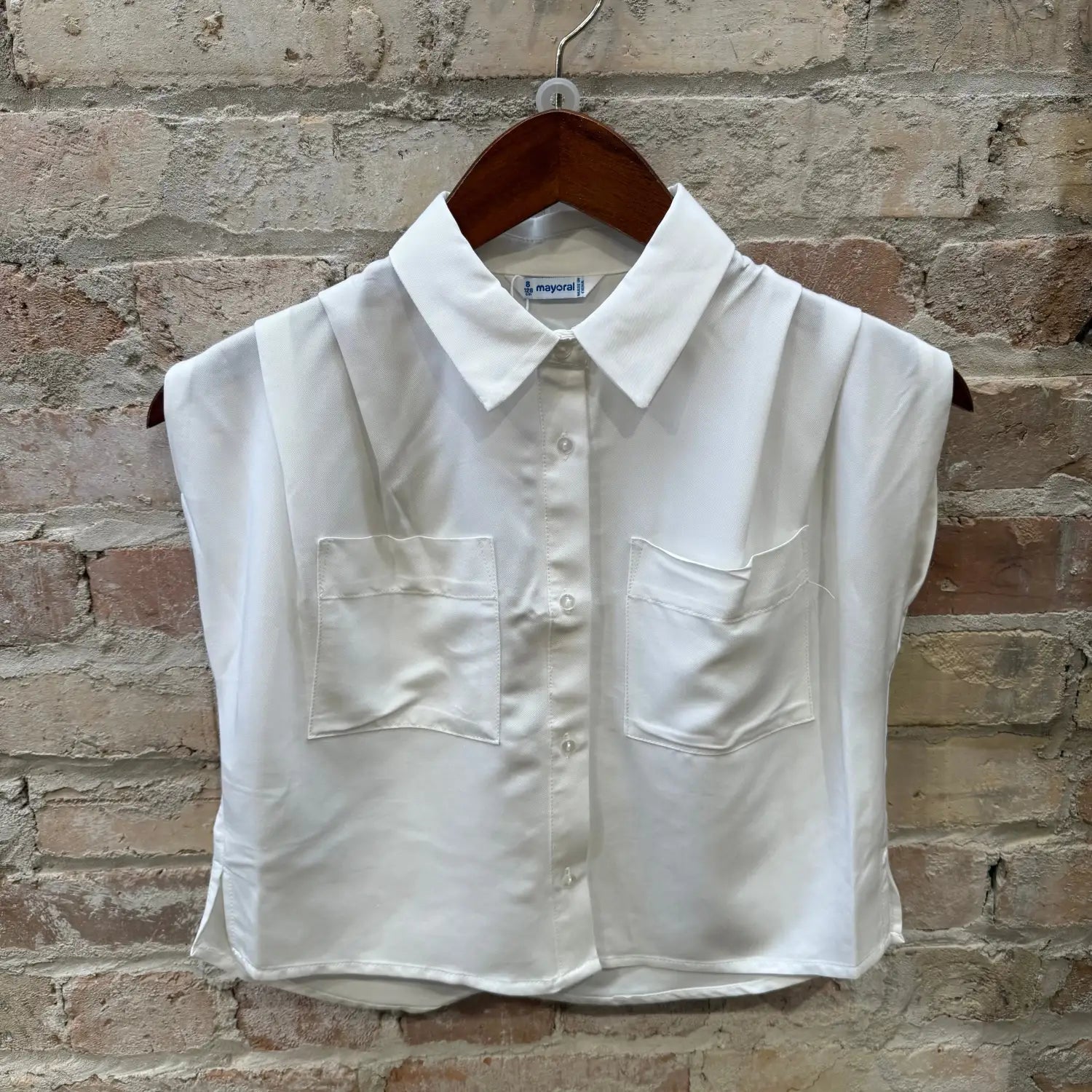 Mayoral Girl's Loose-Fit Shirt, front view