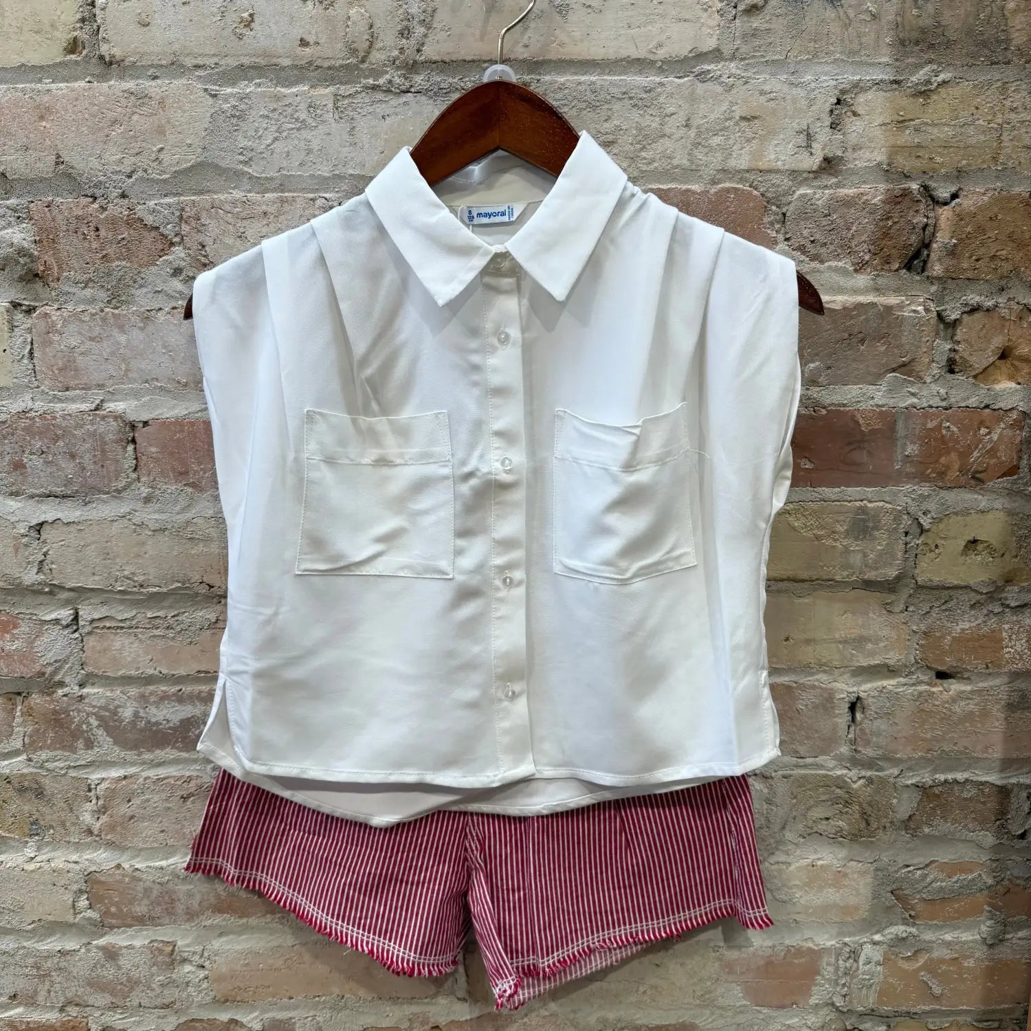 Mayoral Girl's Loose-Fit Shirt, front look 