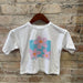 Mayoral Girl's SS White Floral T-Shirt, front view