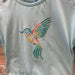 Mayoral Girl's SS Turquoise Bird T-Shirt, Close up of graphic