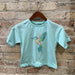 Mayoral Girl's SS Turquoise Bird T-Shirt, front view