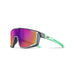 Julbo Fury S shown in the Mint/Grey color option. Side view.