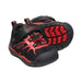 Keen Toddlers' Chandler 2 CNX Sneaker, Black Red Carpet, front & bottom view 