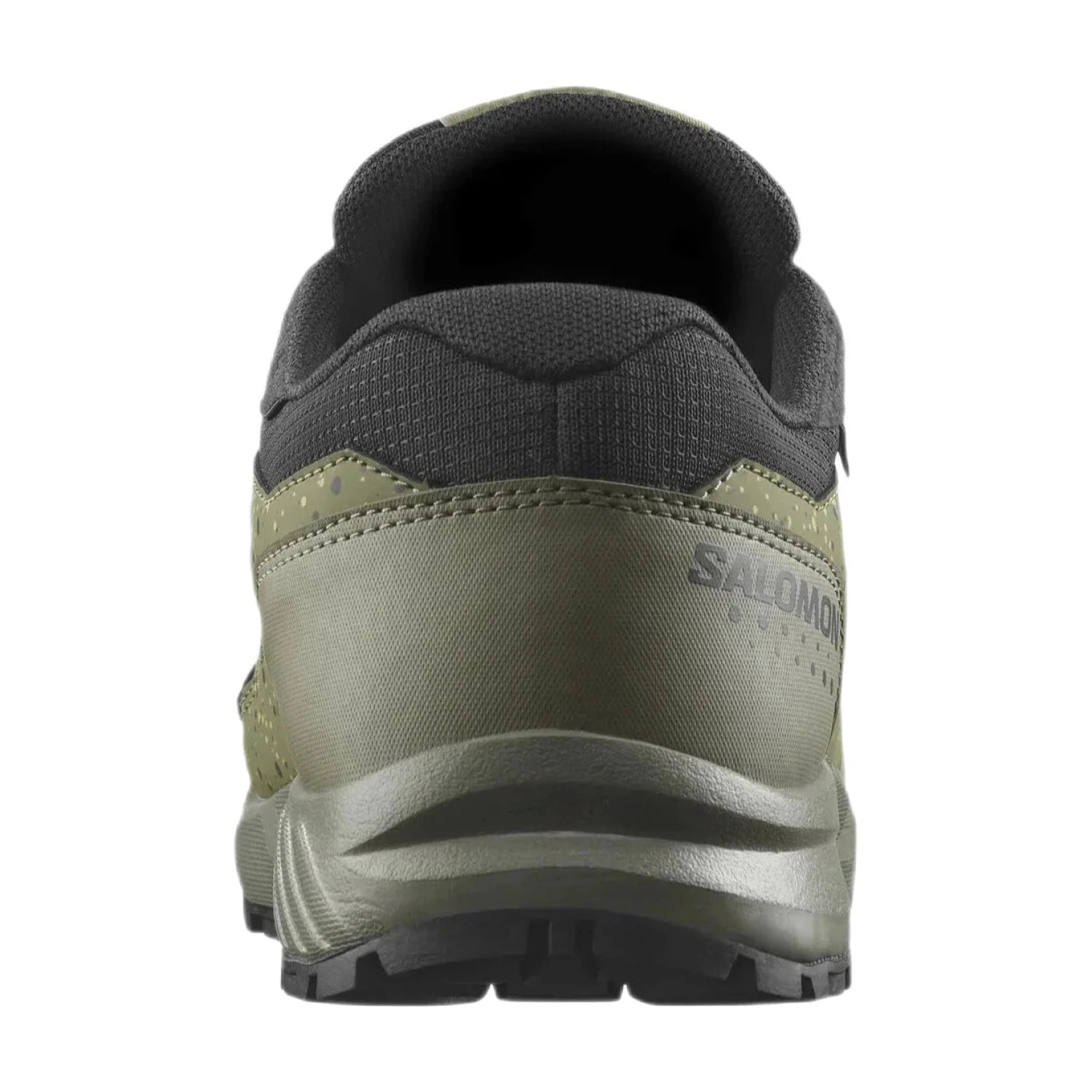 Salomon J Outway ClimaSalomon™ Waterproof Shoes IN DEEP LICHEN GREEN & BLACK, side view