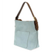 Joy Susan Classic Hobo Handbag in blue sugar, side view