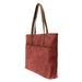 Joy Susan Danica Tote with Laptop Bag in rust, side view
